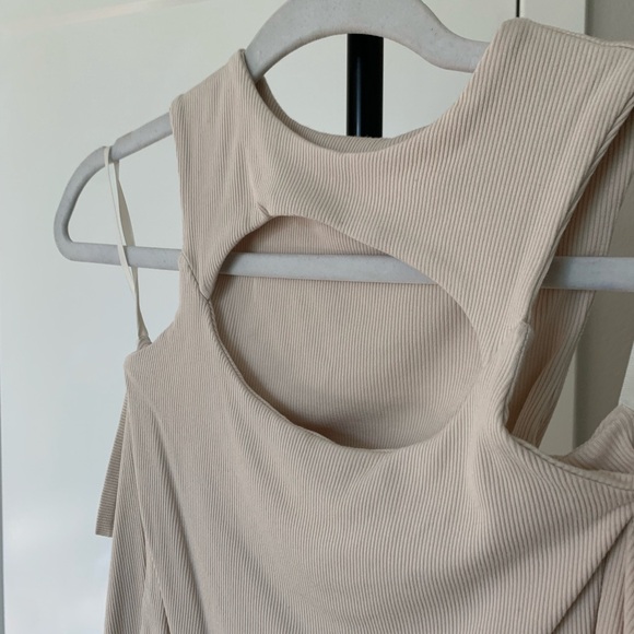 All The Ways Cream Ribbed Bodysuit - Picture 3 of 5